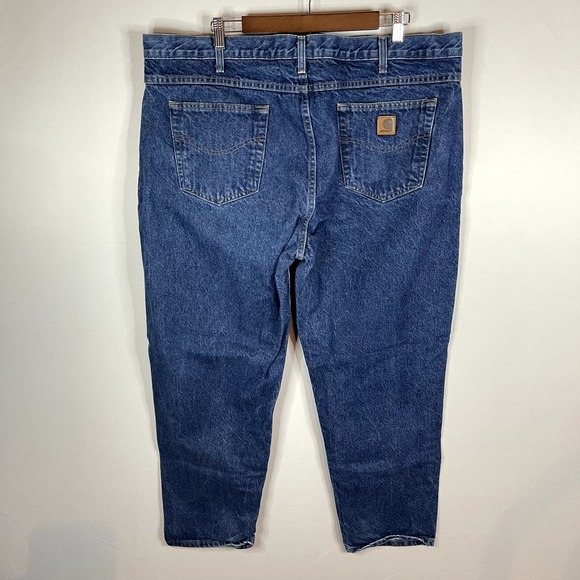 Mens Carhartt Bootcut Jeans Medium Wash Size 44 x 30 - Picture 3 of 5